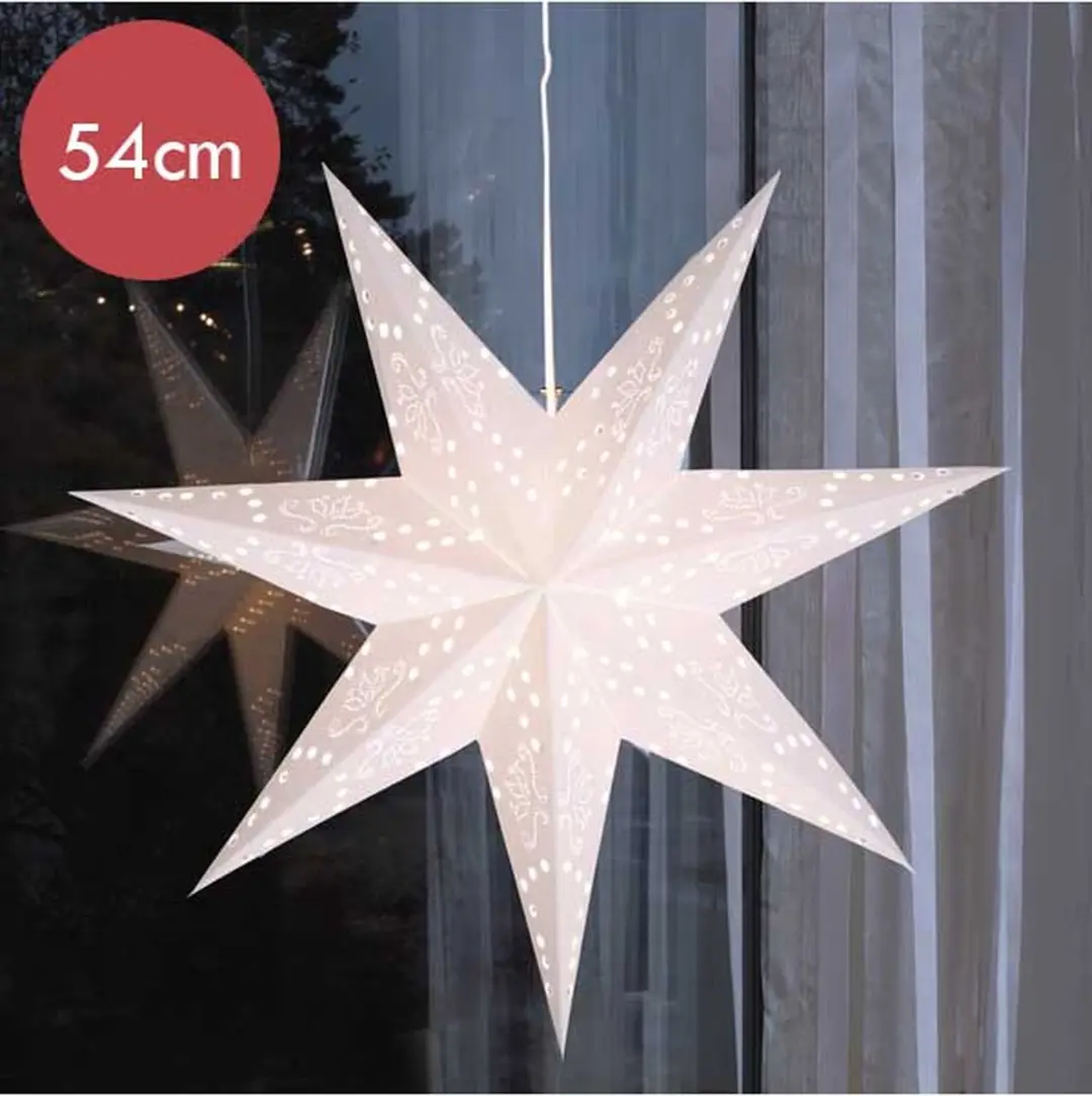 Star Trading Romantic Star Papieren Kerstster 54cm