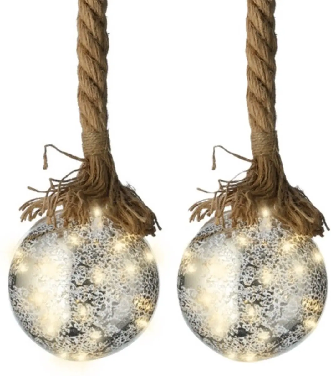 Lumineo Verlichte kerstballen
