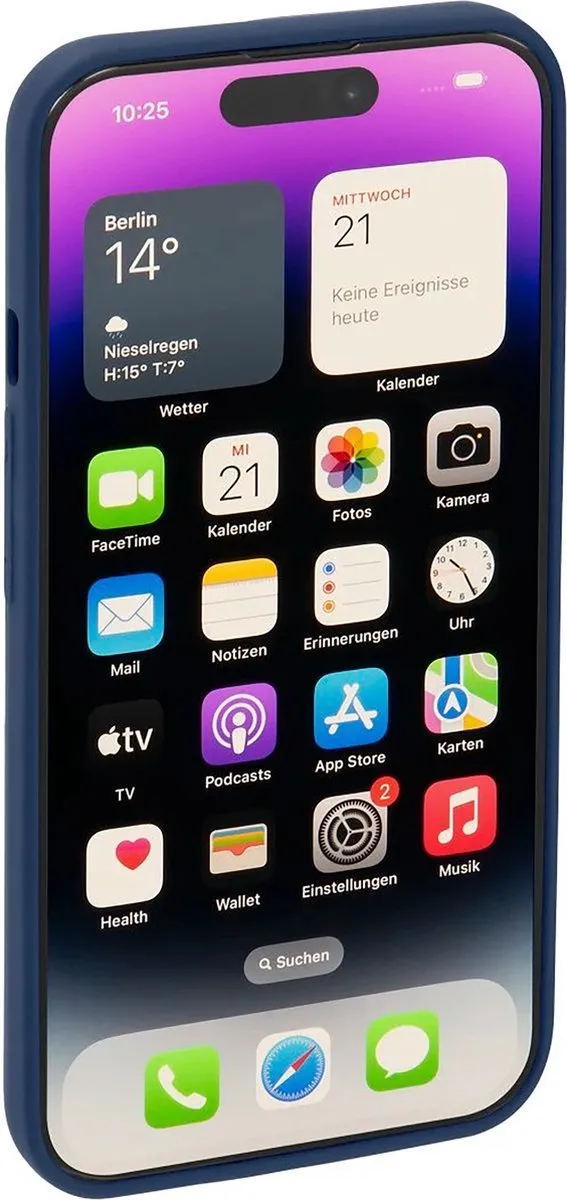 Hama Finest Feel Cover iPhone 14 Pro - Blauw