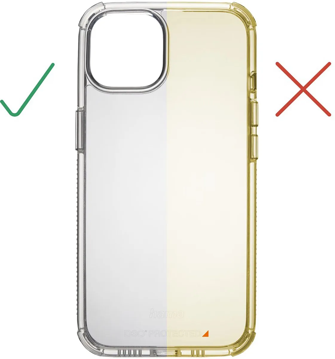 Hama Extreme Protect Cover iPhone 15 Plus - Krasbestendig - Transparant