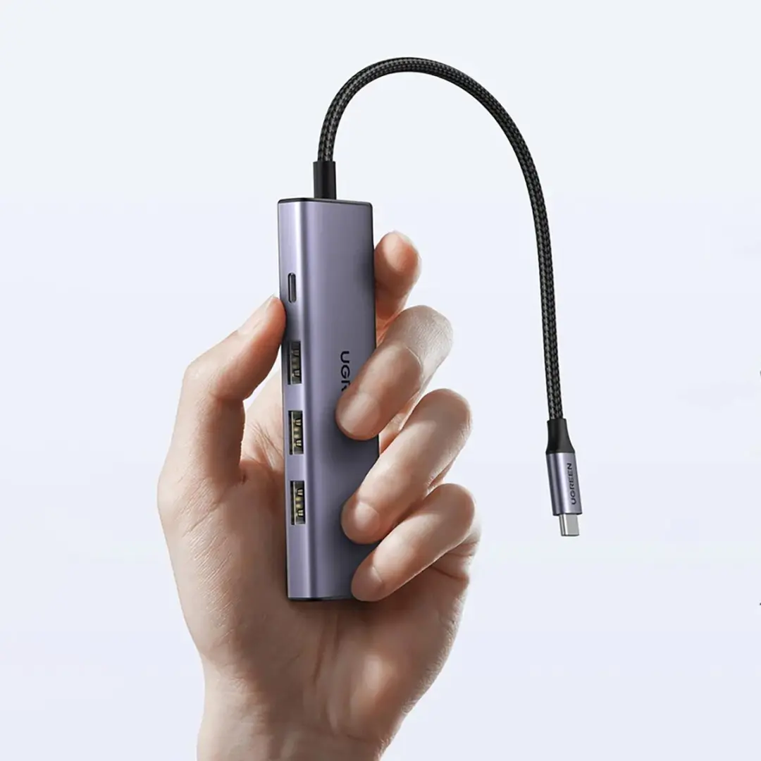 UGREEN CM511 USB-C Hub 5-in-1 - Grijs - afbeelding 3 van 6