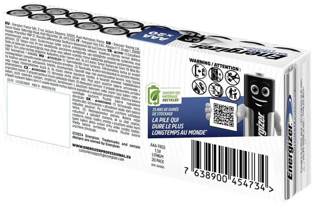 Energizer Ultimate Lithium AAA - 20 Stuks - afbeelding 3 van 3