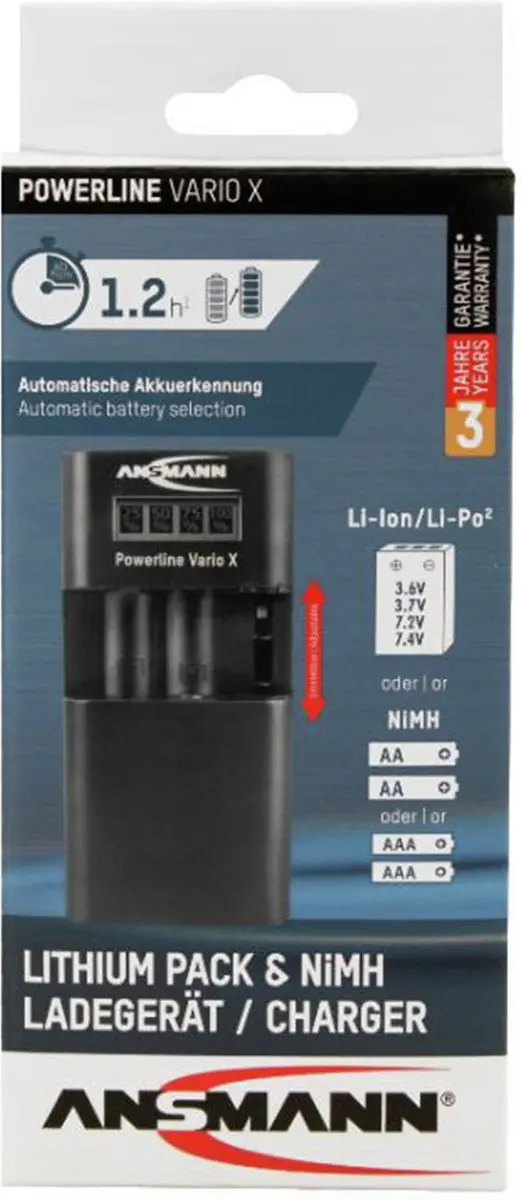 Ansmann Vario X Batterijlader 1001-0085