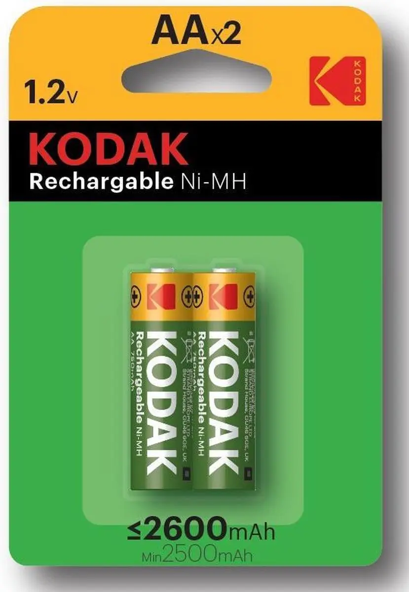 Kodak AA Oplaadbare Batterijen 2600mAh