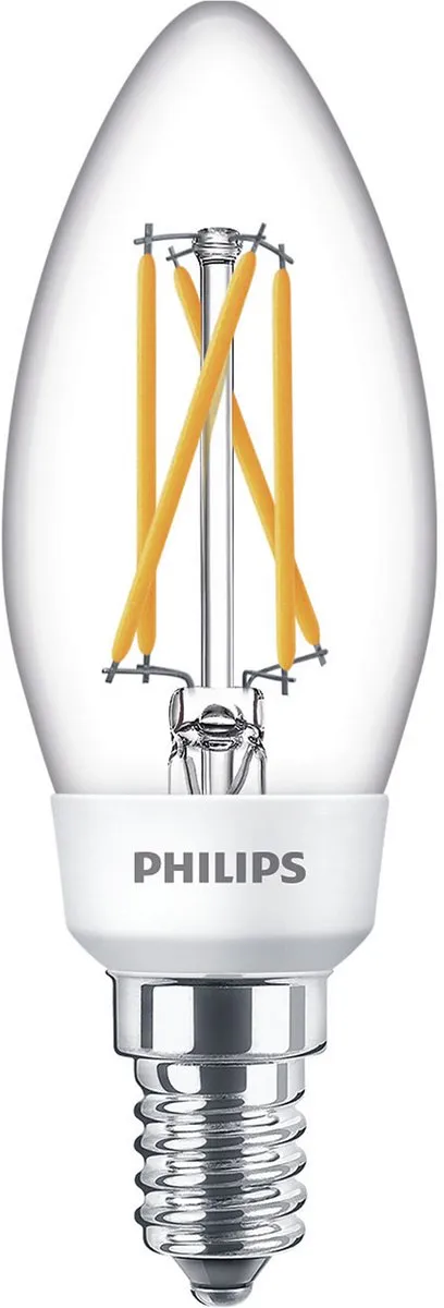 Philips LED Kaars SceneSwitch Transparant 5W E14 - Warmwit