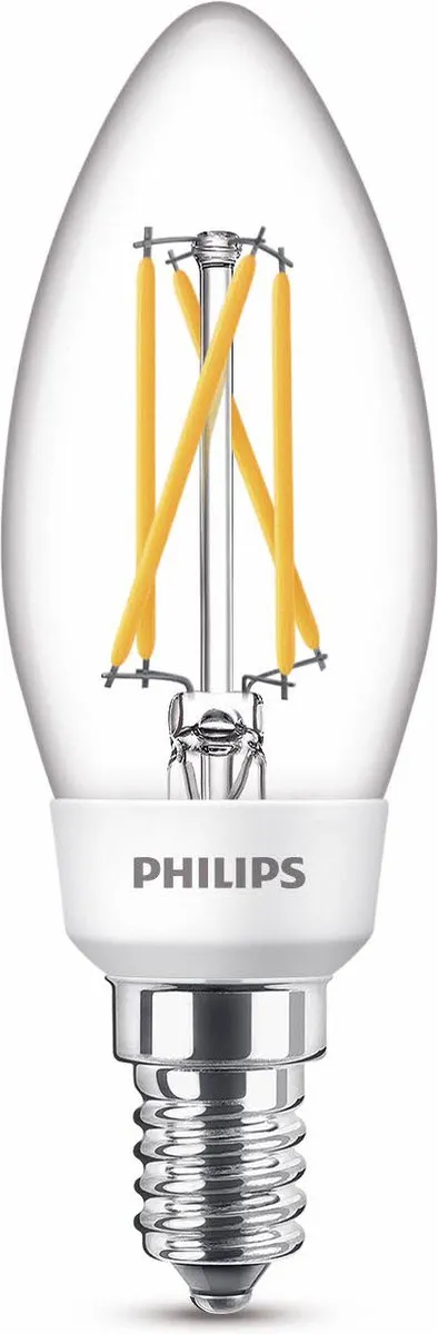 Philips LED Kaars SceneSwitch Transparant 5W E14 - Warmwit - afbeelding 6 van 6