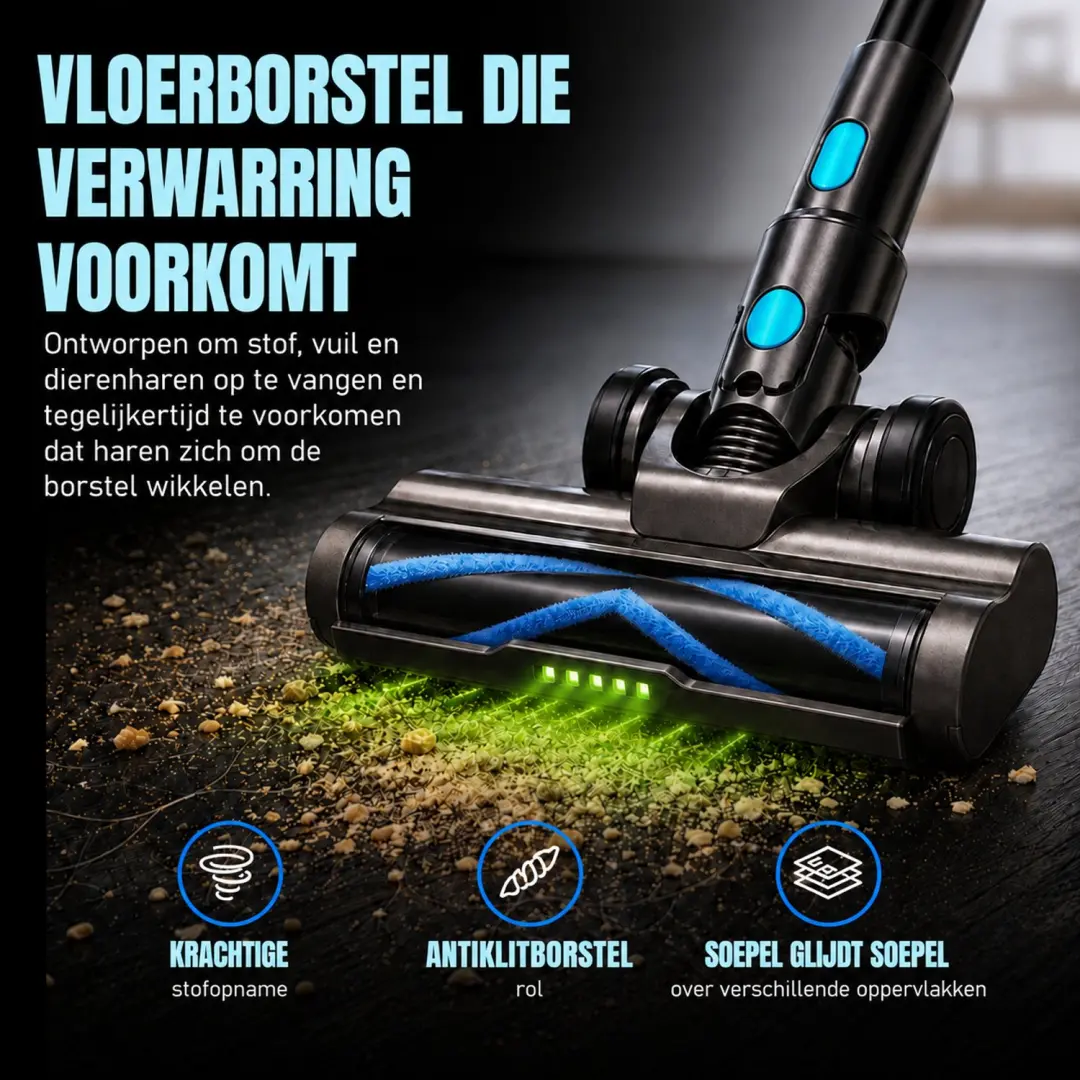 Kymo VT-DH010A 2-in-1 Stofzuiger/Dweil - 450W 33kPa - afbeelding 4 van 6