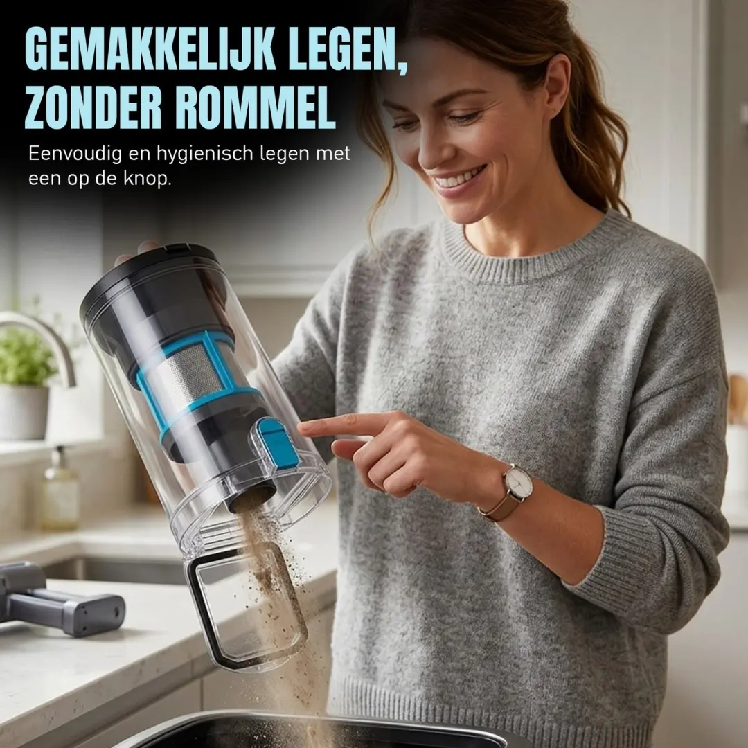 Kymo VT-DH010A 2-in-1 Stofzuiger/Dweil - 450W 33kPa - afbeelding 5 van 6