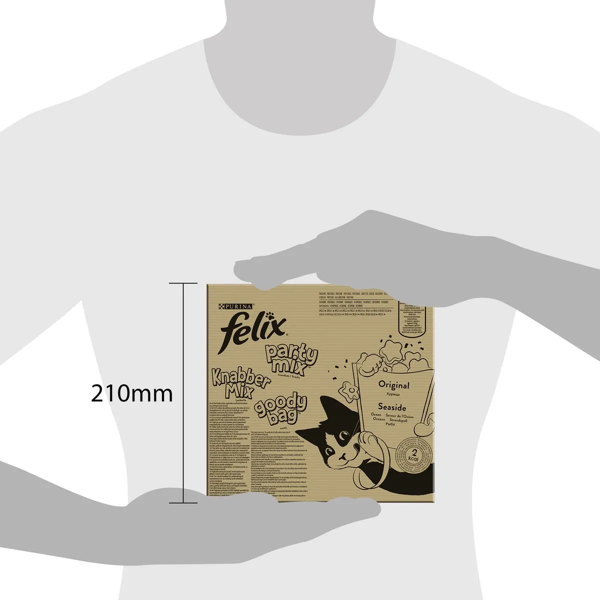 Felix Party Mix Kattensnacks Original & Seaside - 16x60g