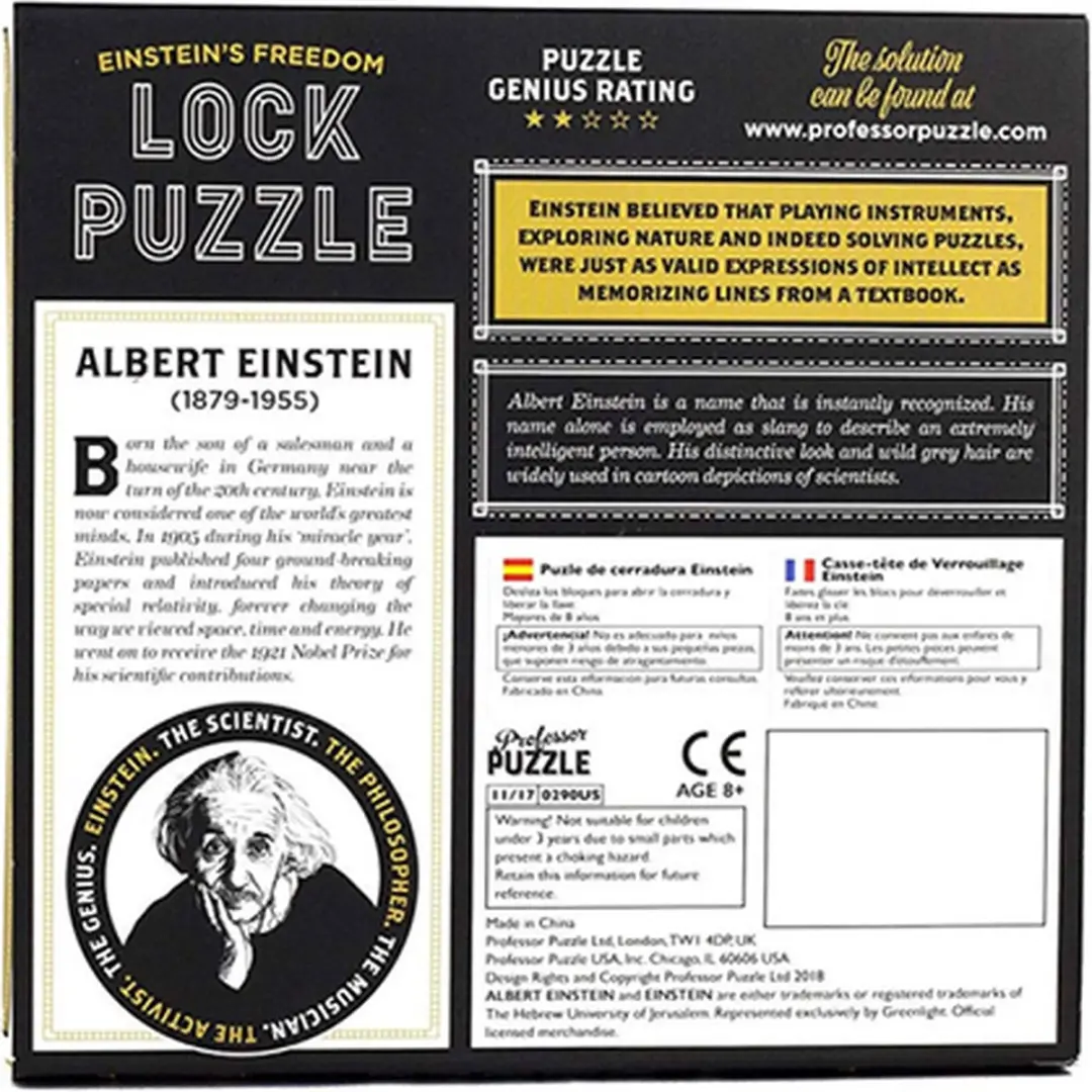 Einstein Lock Puzzle - afbeelding 4 van 6