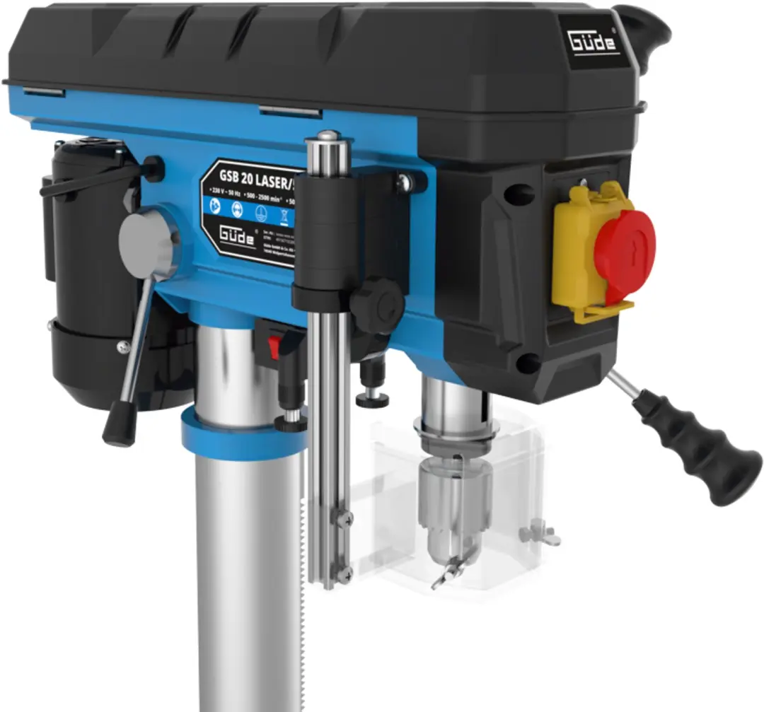 Güde GSB 20 Kolomboormachine 500W - met Laser - afbeelding 2 van 6