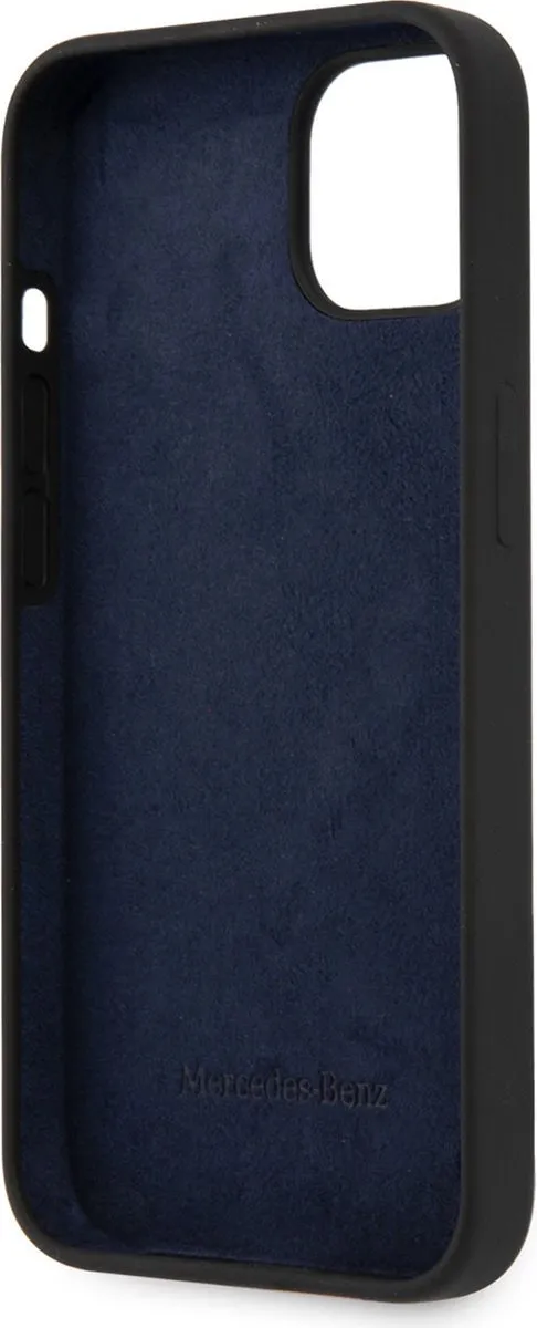 Mercedes-Benz Silicone Hoesje iPhone 13 Mini - Zwart - Stars Pattern