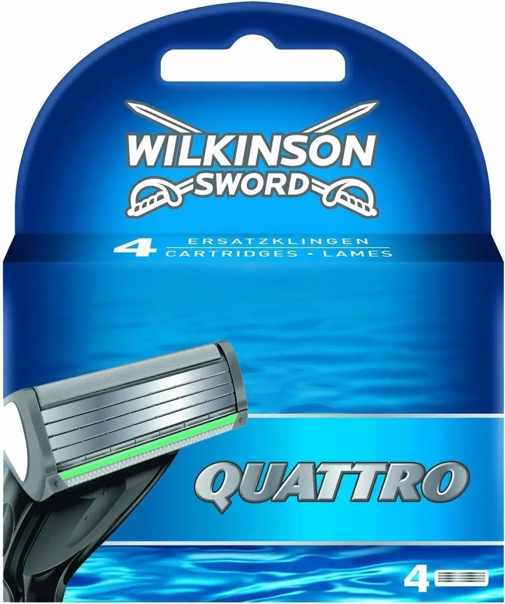 Wilkinson Sword Quattro Scheermesjes 4 Stuks