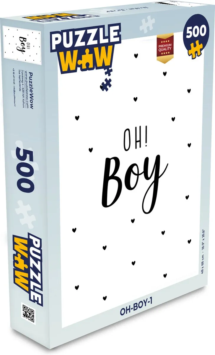 PuzzleWow Oh! Boy Quotes Legpuzzel 500 Stuks