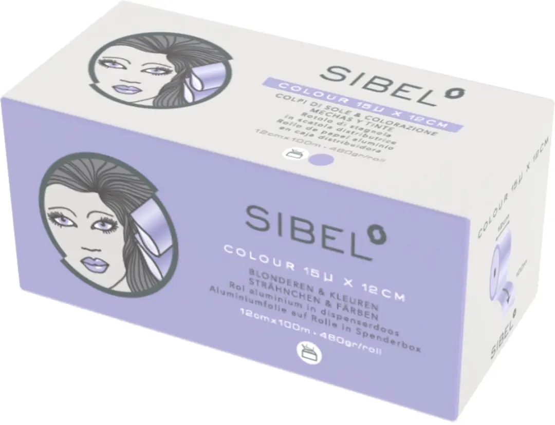 Sibel Alufoil Roll 15μm 12cm x 100m Lila - afbeelding 3 van 3