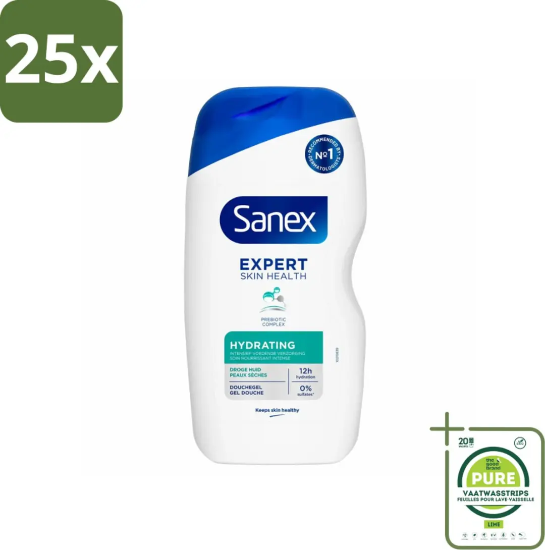 25 x Sanex Douchegel Expert Skin Health Hydrating 400 ml
