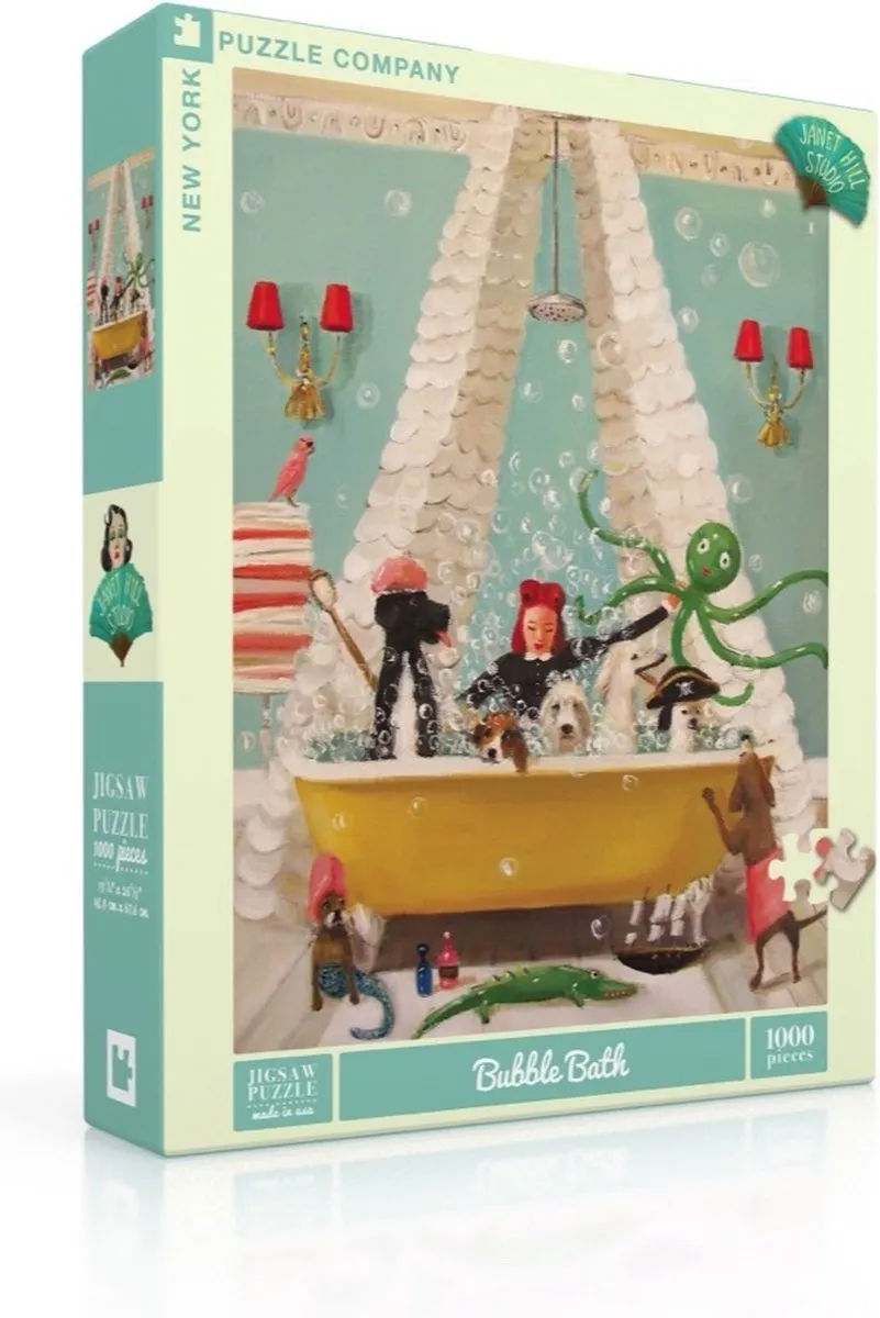 The New York Puzzle Company Janet Hill Bubble Bath