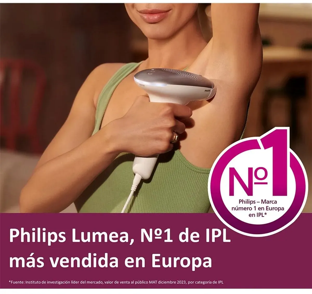 Philips Lumea IPL 7000 BRI920/00 - 250.000 Flitsen - Roze/Wit