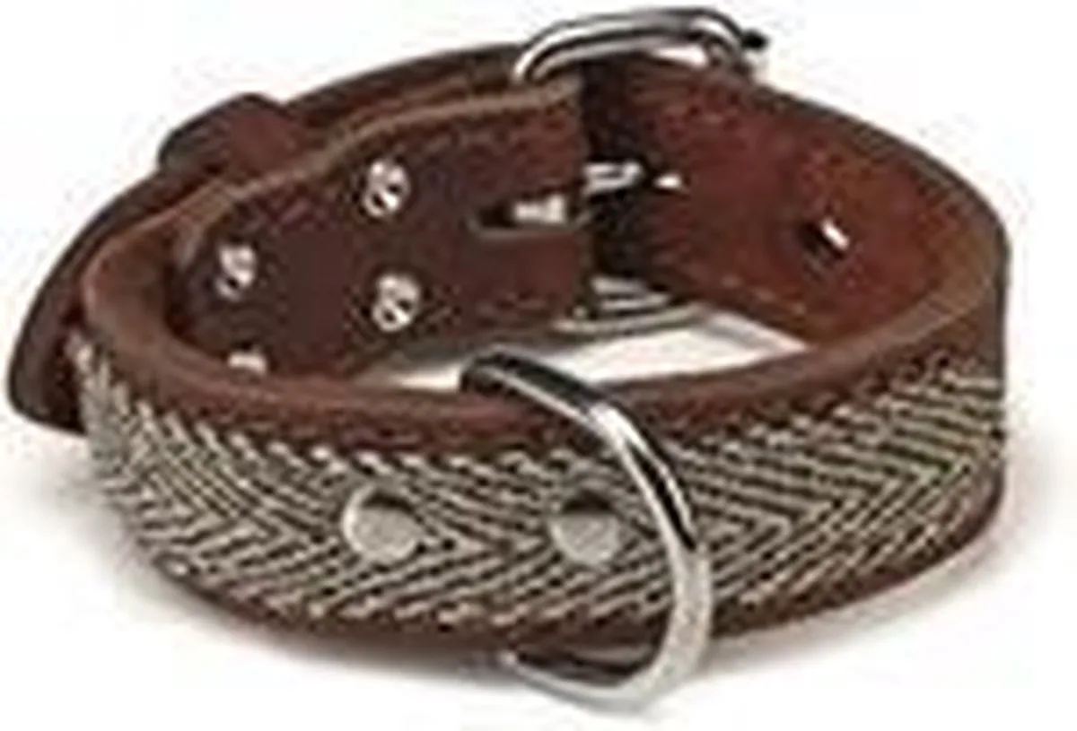 Beeztees Tweedy Leren Halsband