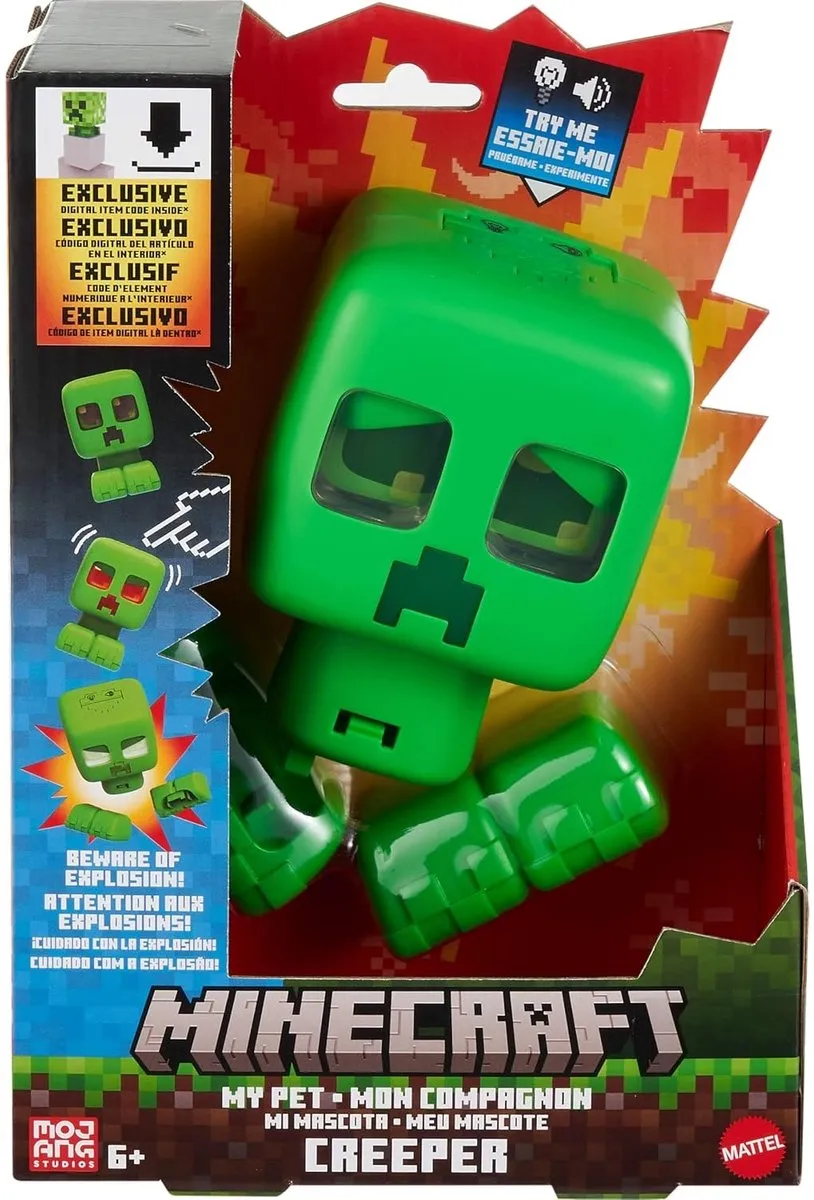 Minecraft Mijn Huisdier Creeper JGX49 - Interactief Figuur - Multicolor