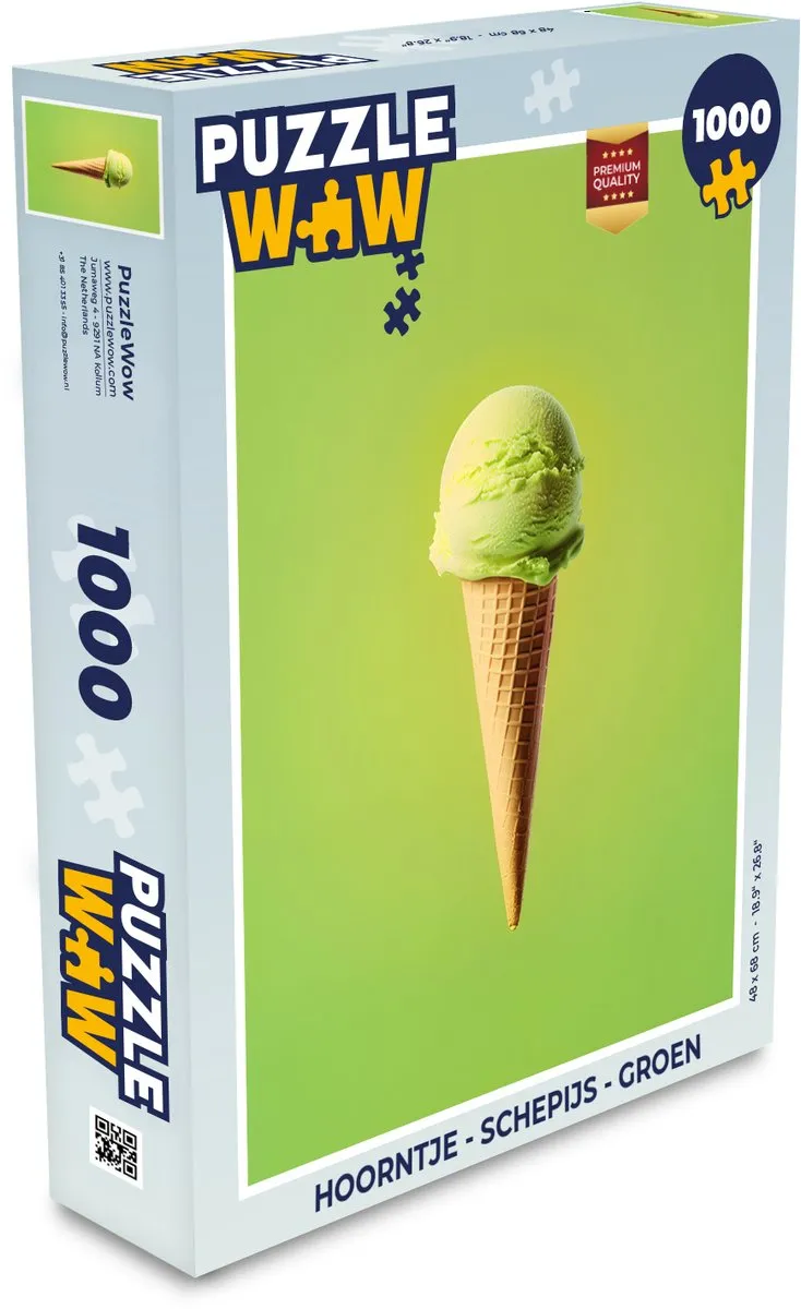 PuzzleWow Hoorntje Schepijs Legpuzzel 1000 Stuks
