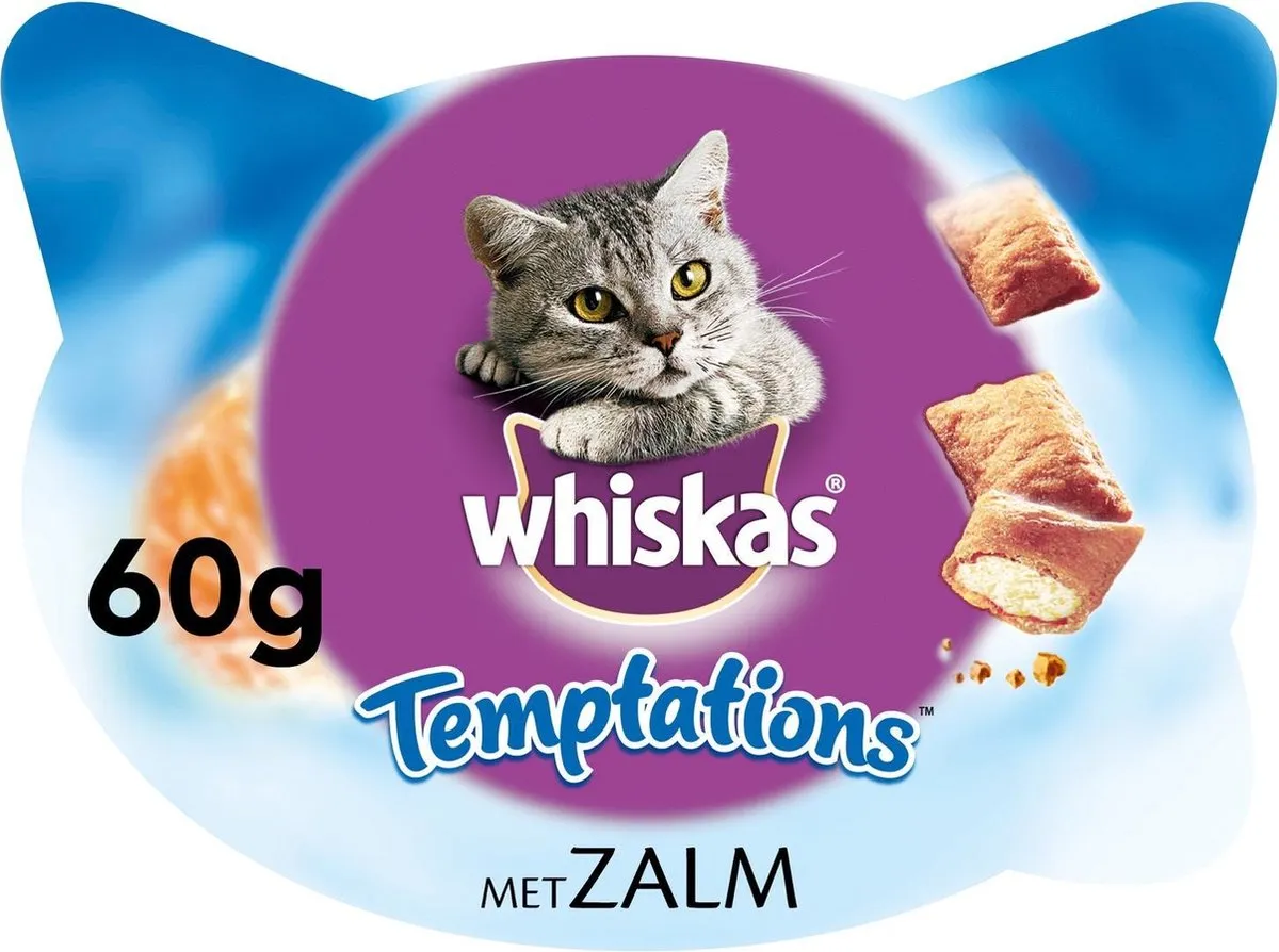 Whiskas Temptations Zalm 60g