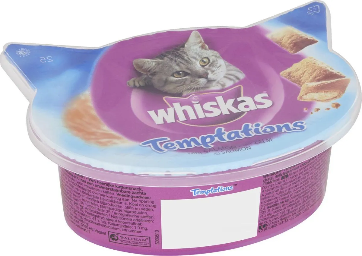 Whiskas Temptations Zalm 60g