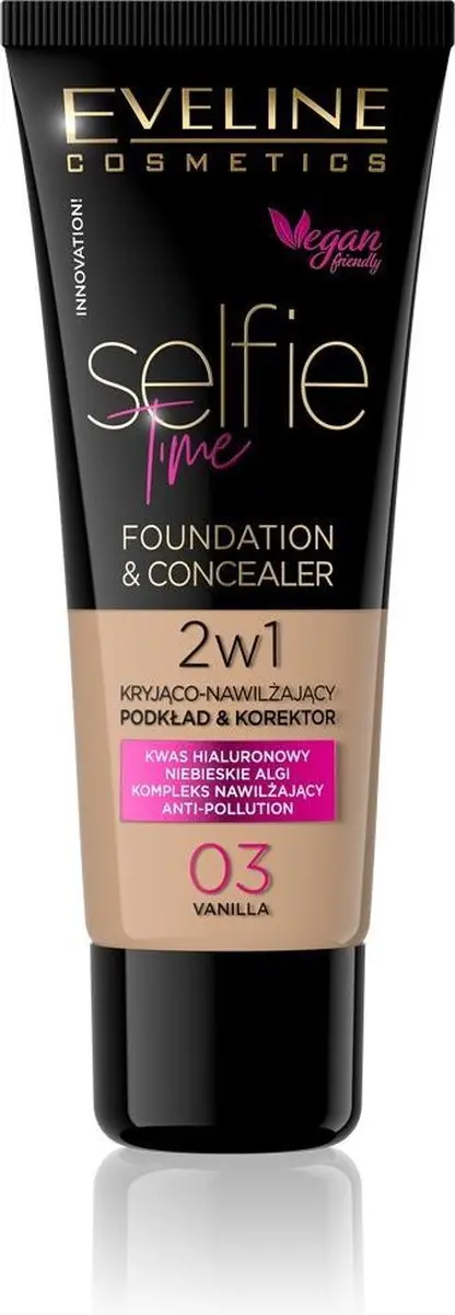 Eveline Cosmetics Selfie Time Foundation & Concealer 03 Vanilla 30ml
