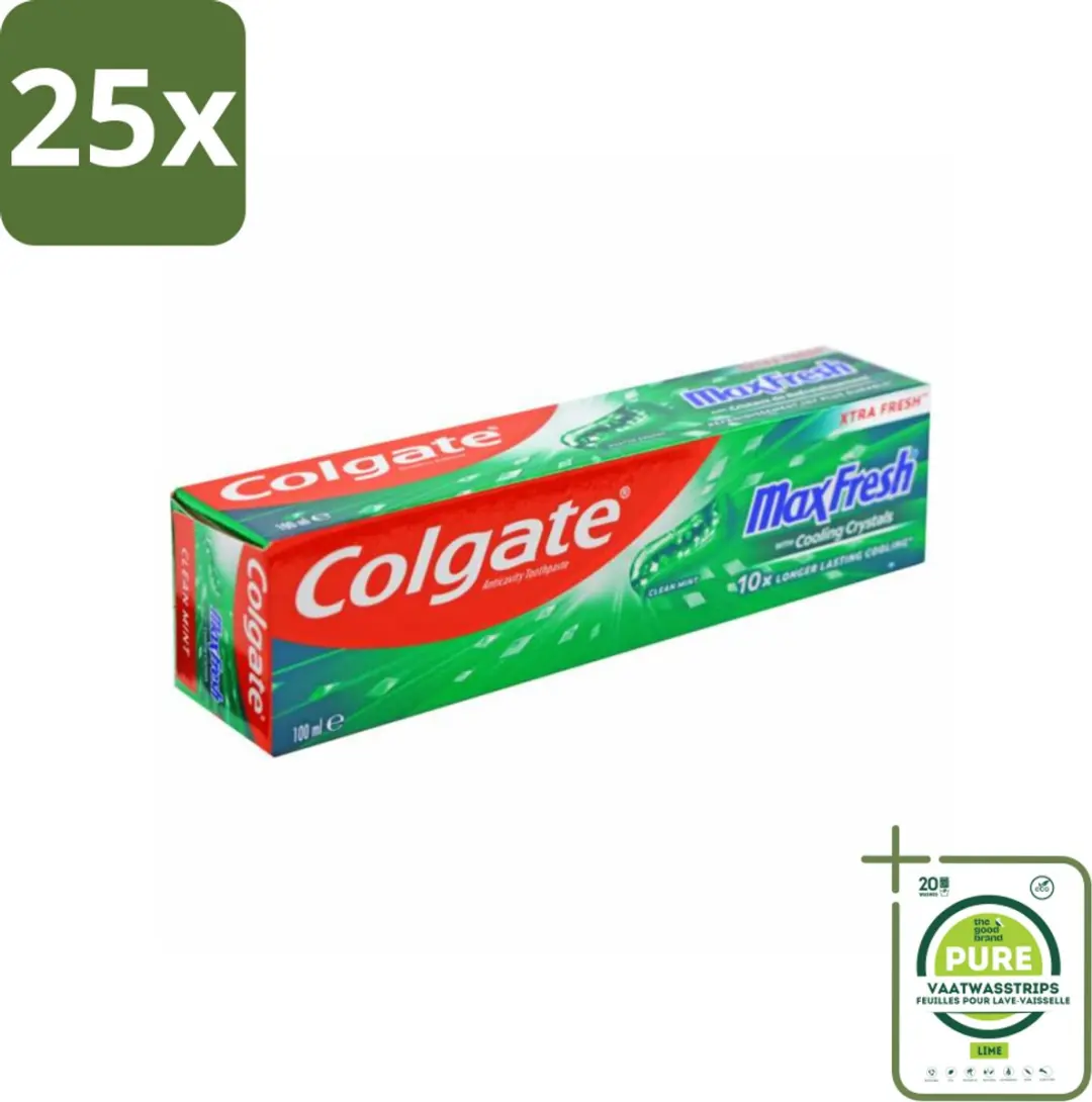 25 x Colgate Tandpasta Maxfresh Cleanmint 100 ml