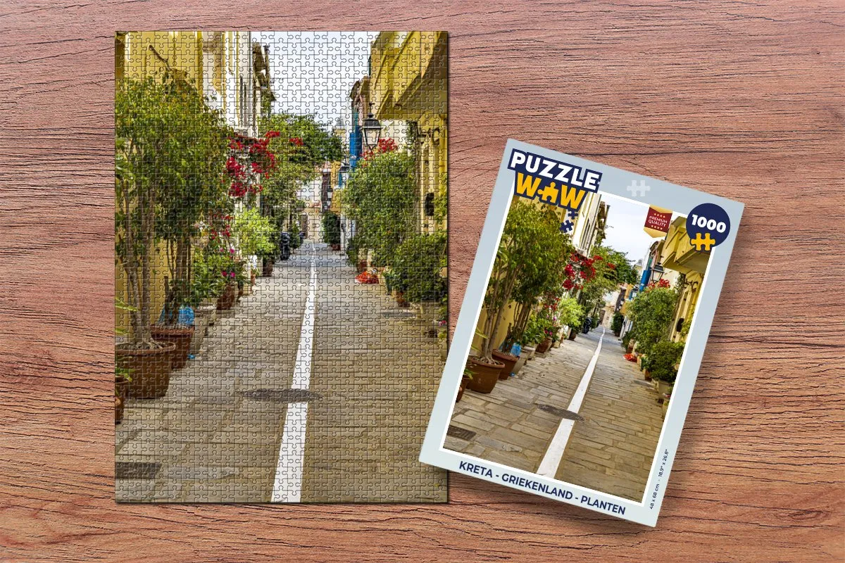 PuzzleWow Kreta Legpuzzel 1000 Stuks - Multicolor