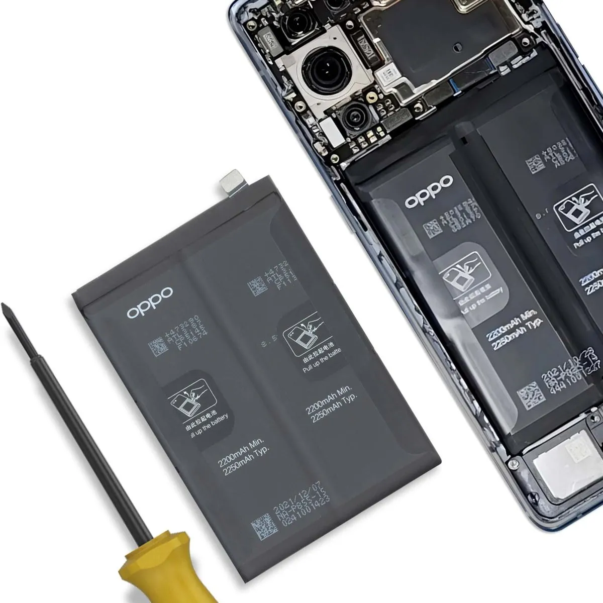 OPPO Reno 6 Pro BLP825 Accu 4500mAh - Wit