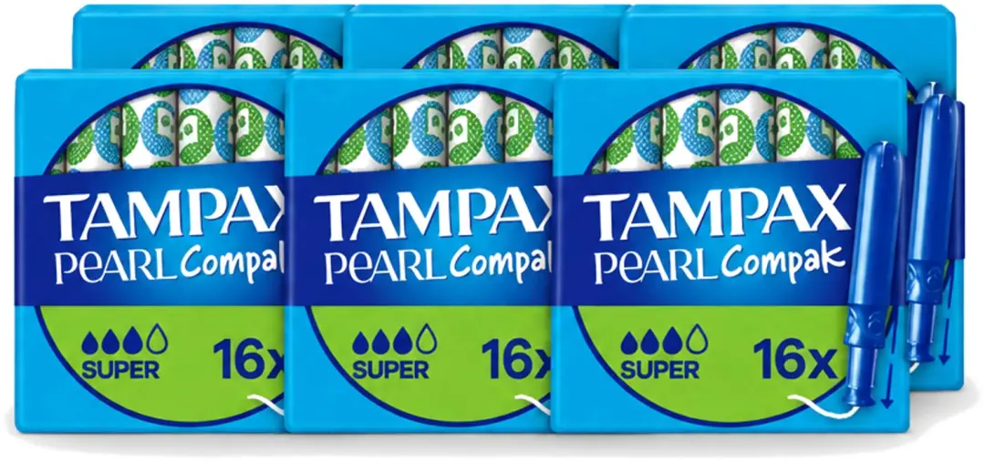 6 x Tampax Pearl Compak