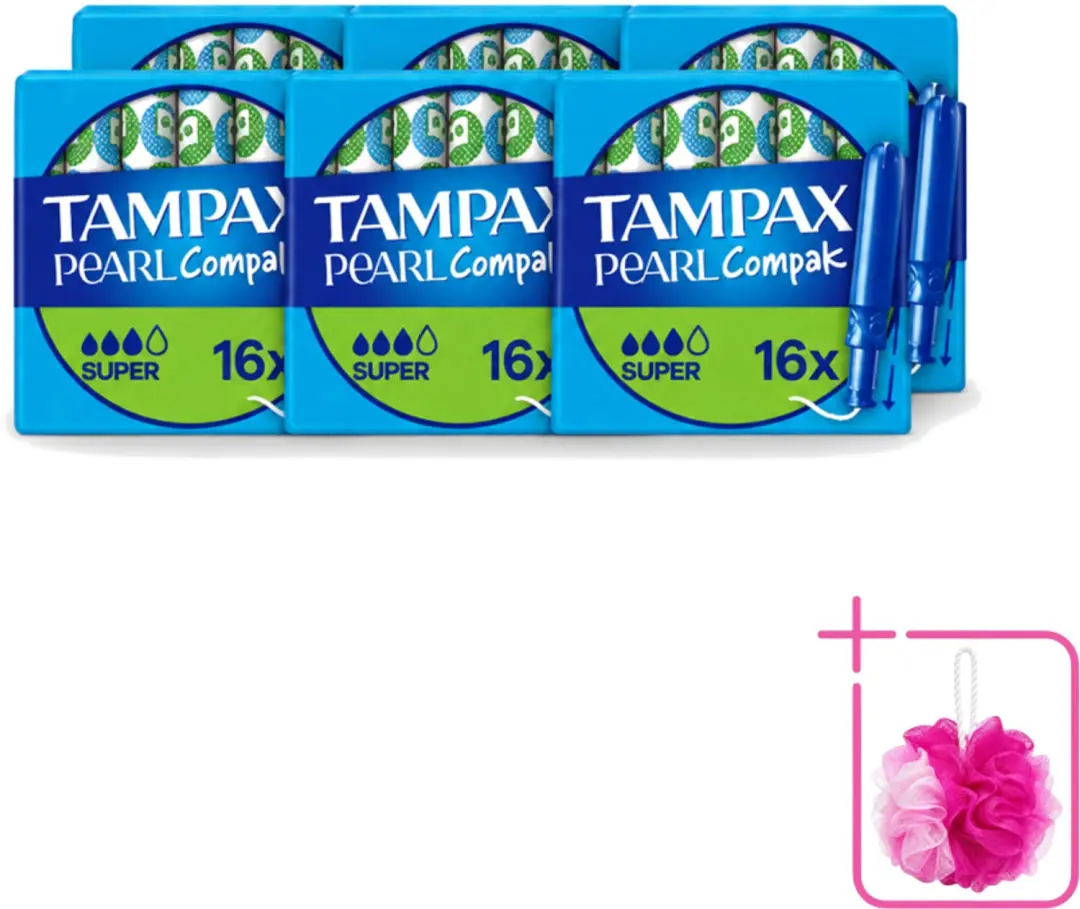 6 x Tampax Pearl Compak