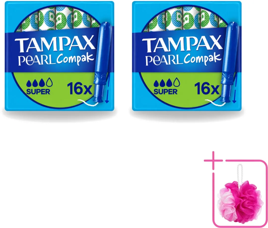 2 x Tampax Pearl Compak