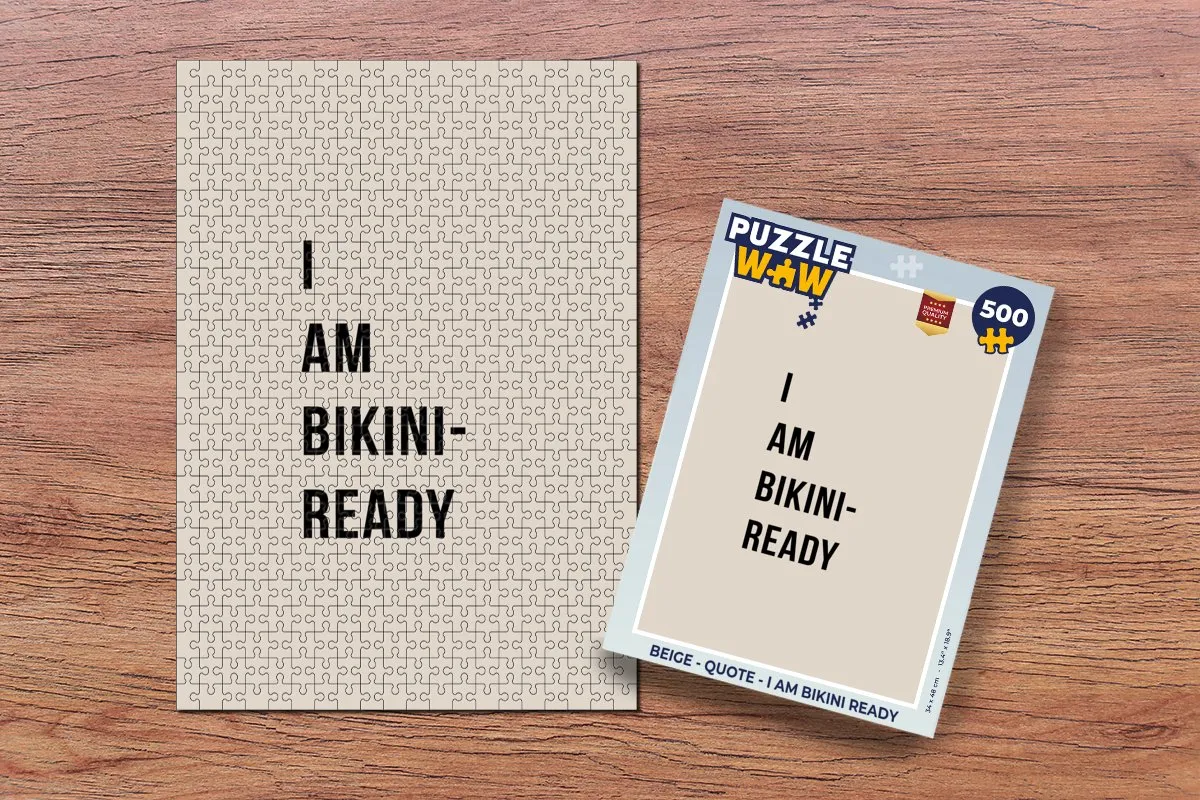 PuzzleWow Legpuzzel I am bikini ready 500 Stuks - Multicolor