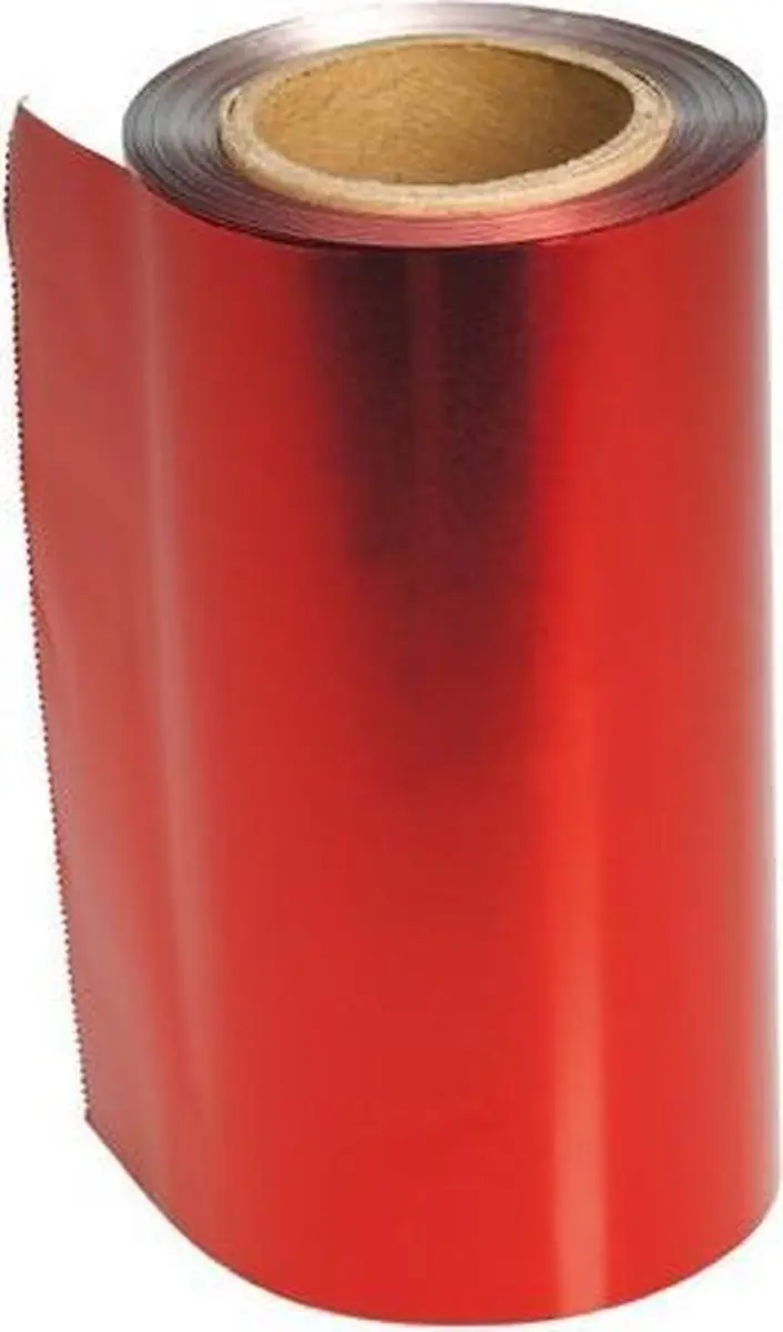 Sibel Alufolie 15µ Rood 12cm x 100m