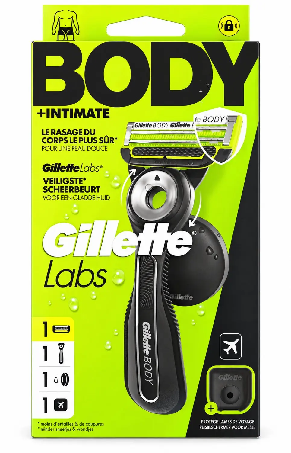 Gilette Labs Body + Intimate Scheersysteem voor mannen