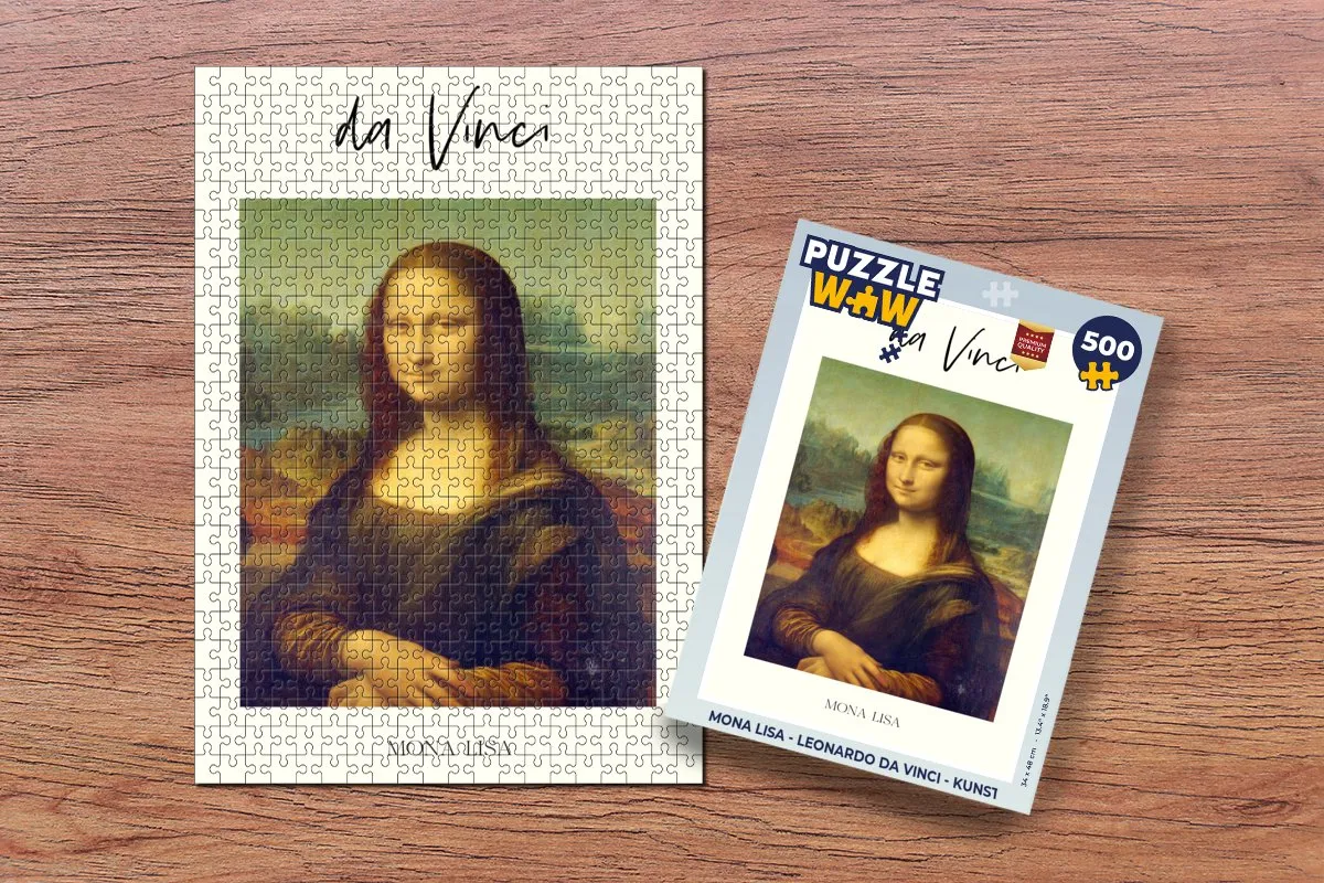 PuzzleWow Mona Lisa Legpuzzel 500 Stuks - Multicolor