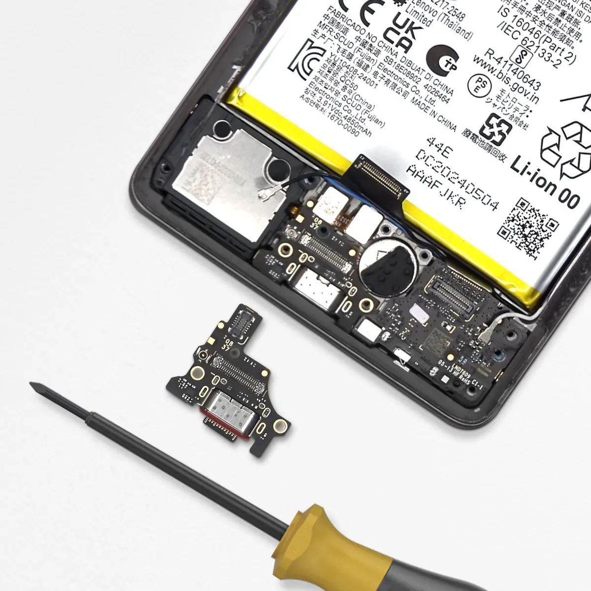 Motorola USB-C Oplaadconnector Edge 50 Fusion - Zwart