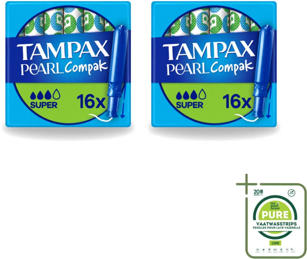 2 x Tampax Pearl Compak