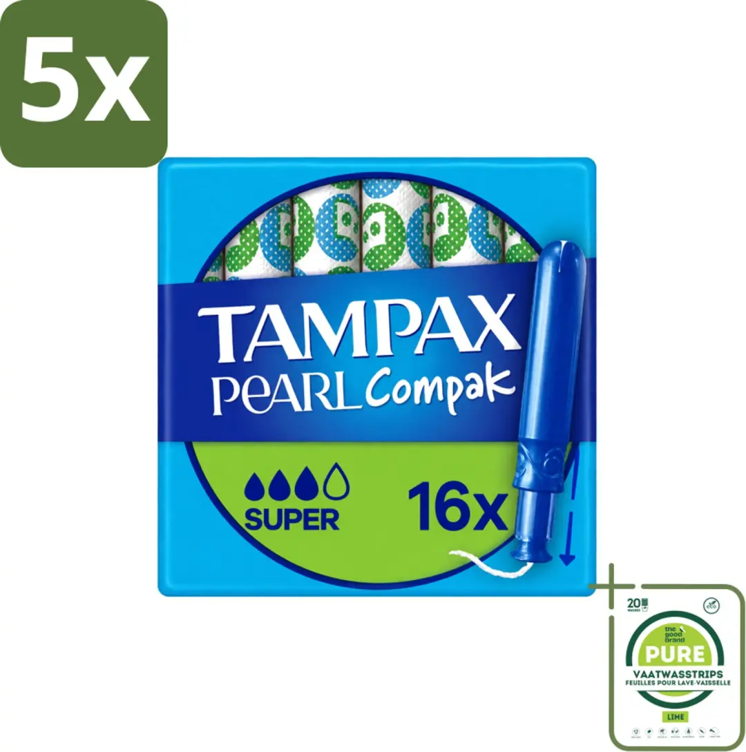 5 x Tampax Pearl Compak