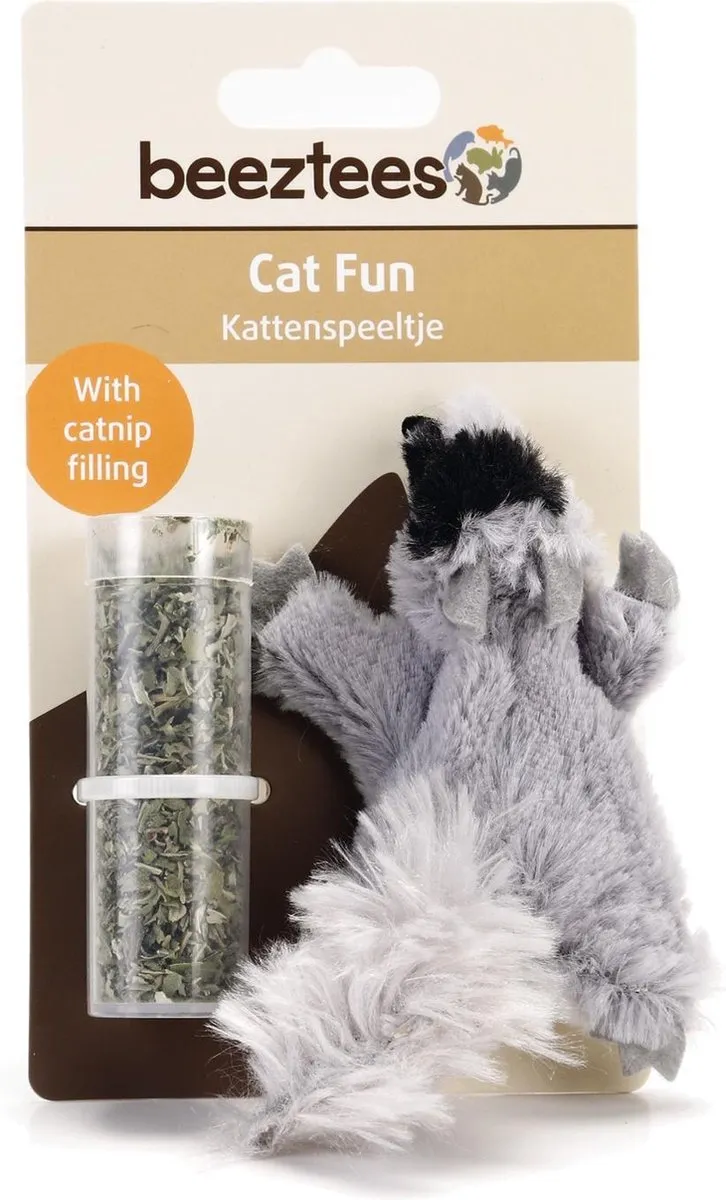 Beeztees Tex Kattenspeelgoed - 14cm - Grijs
