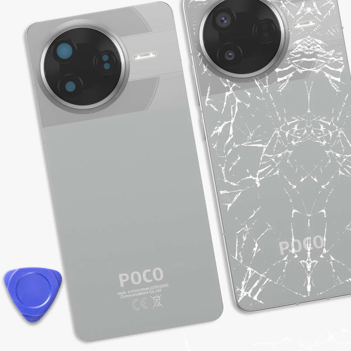 Xiaomi Poco F7 Pro Originele Batterijklep - Zilver