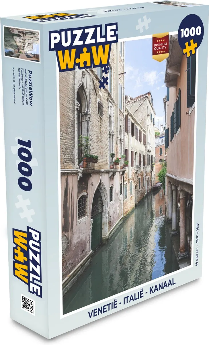 PuzzleWow Venetië Legpuzzel 1000 Stuks