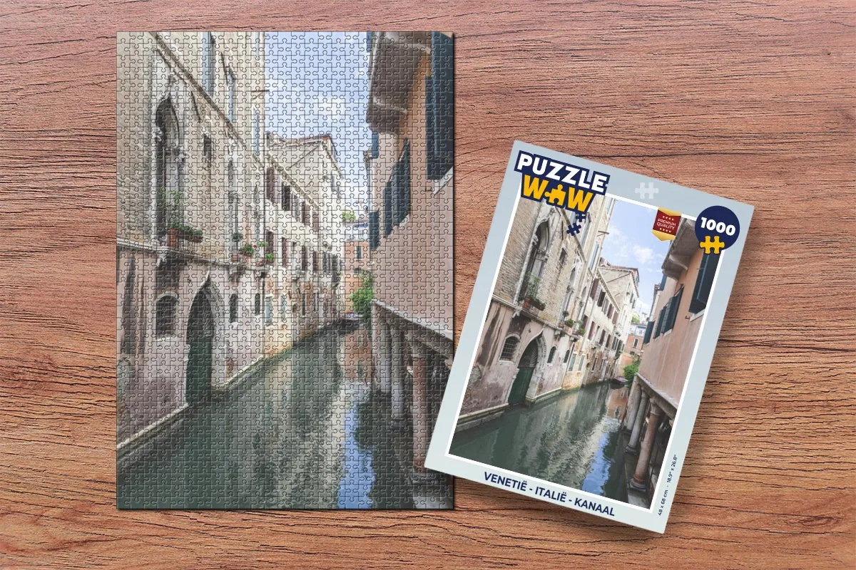PuzzleWow Venetië Legpuzzel 1000 Stuks - Multicolor