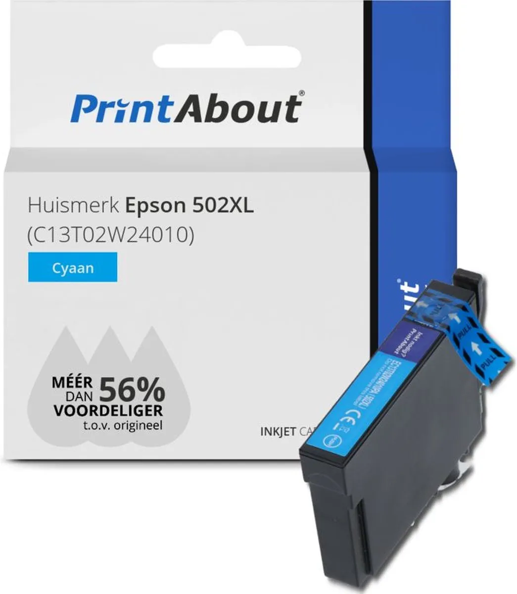 PrintAbout C13T02W24010 Inktcartridge Magenta