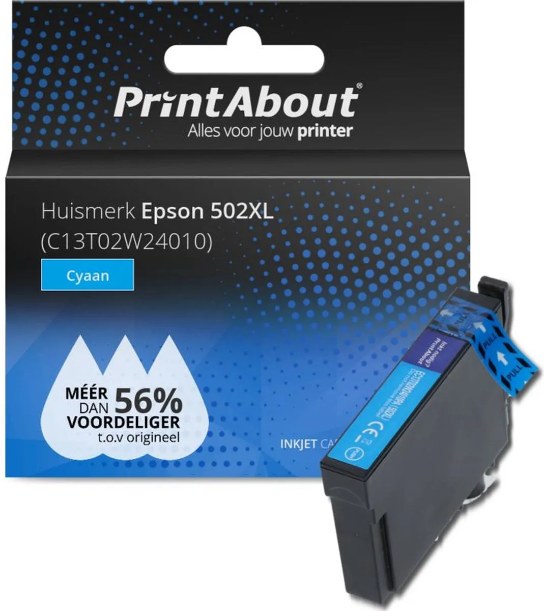 PrintAbout C13T02W24010 Inktcartridge Magenta - 535 Pagina's - XL