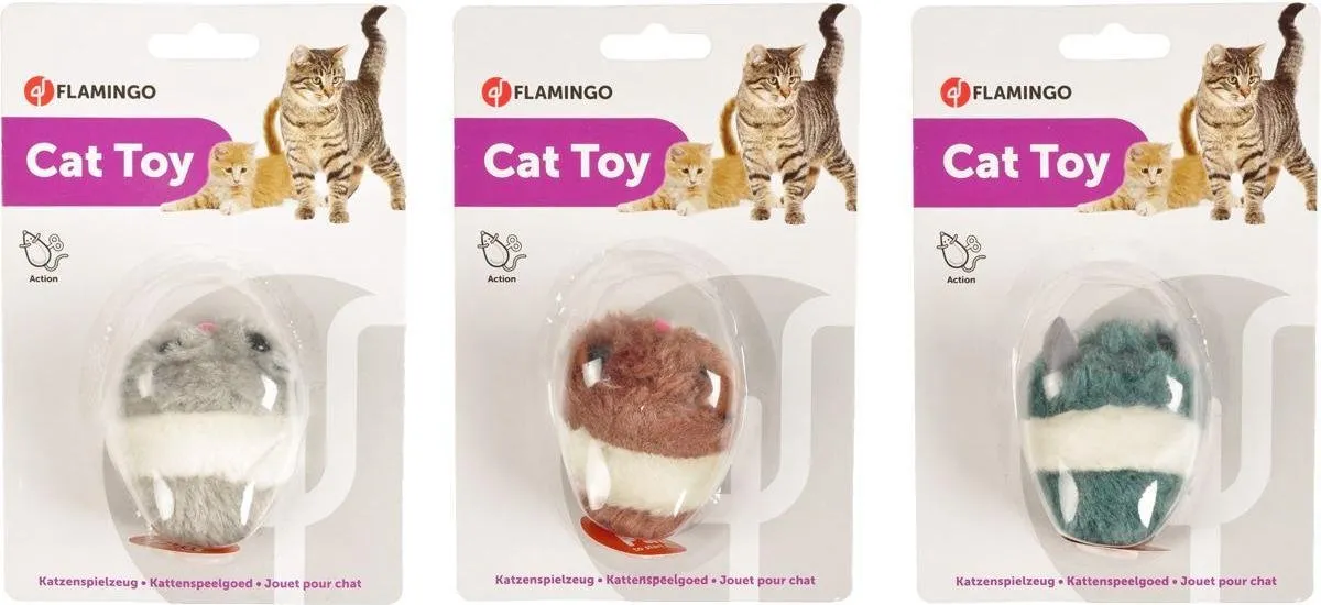 Flamingo Pluche Muis Shakin Jerry - Willekeurig