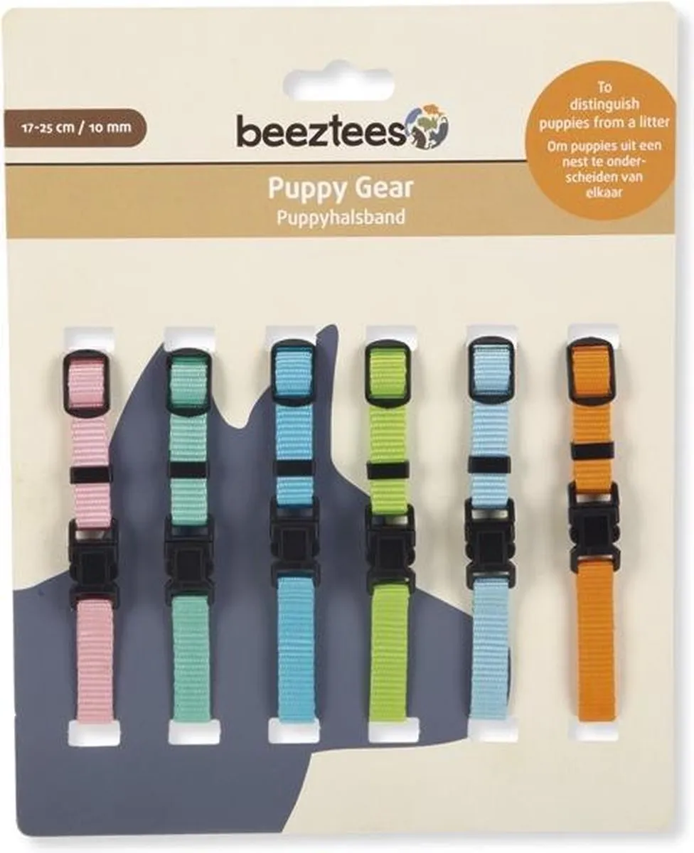 Beeztees Puppy Halsband 17-25cm - 6 Stuks