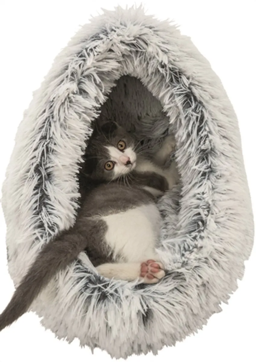 Trixie Kattenmand Iglo Harvey - Grijs/Wit/Zwart - afbeelding 6 van 6
